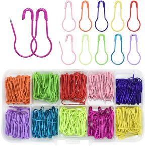 500 Pieces Safety Gourd Bulb Metal Pins 0.85"/ 22mm 10 Colors for Sewing Clothing Knitting Markers and DIY Project with Storage Box in Saudi Arabia