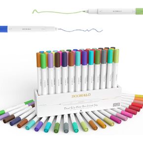 أقلام DOOHALO ذات النقاط الدقيقة لأقلام Cricut Joy ذات الرأس المزدوج مع 0.4 طرف 1.0 طرف 48 عبوة لكل مجموعة لكتابة ملحقات الرسم للحرف الفنية in Kuwait