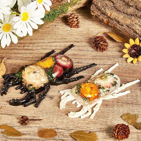 ISSEVE 3D Insect Resin Molds Silicone, 2Pcs Realistic Beetle Epoxy Resin Molds, 3D Lifelike Beetle Silicone Molds for Epoxy Resin, Animals Resin Casting Molds for DIY Art Crafts Home Garden Decoration in Kuwait