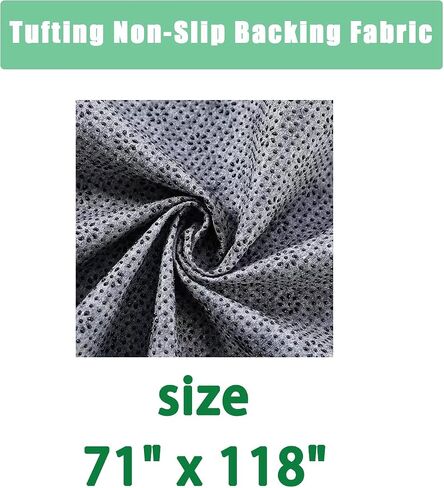 Non-slip Tufting Cloth Thick Backing Fabric, 2mm Thick (More Wear-resistant & Tear-resistant & Durable) Perfect Rug Backing Fabric & Rug Making Supplies (71 x 118 Inch) in Saudi Arabia