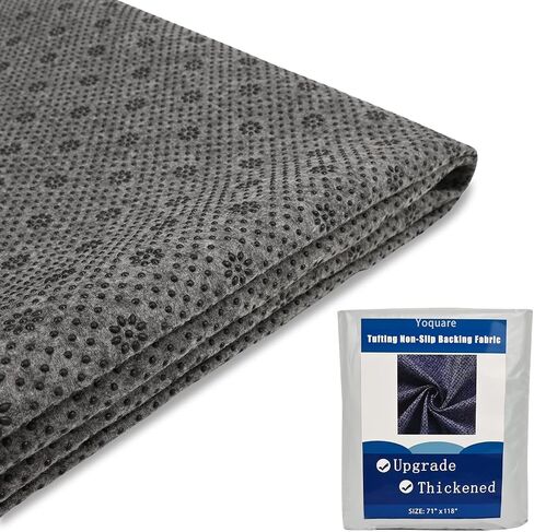 Non-slip Tufting Cloth Thick Backing Fabric, 2mm Thick (More Wear-resistant & Tear-resistant & Durable) Perfect Rug Backing Fabric & Rug Making Supplies (71 x 118 Inch) in Saudi Arabia