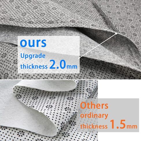 Non-slip Tufting Cloth Thick Backing Fabric, 2mm Thick (More Wear-resistant & Tear-resistant & Durable) Perfect Rug Backing Fabric & Rug Making Supplies (71 x 118 Inch) in Saudi Arabia
