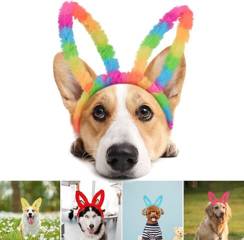 عصابة رأس على شكل أذن أرنب من فيش داون، عصابات رأس من القطيفة على شكل آذان أرنب، عصابة رأس على شكل آذان أرنب منفوش لحفلة عيد الفصح، عصابات رأس للحفلات التنكرية للفتيات والنساء والأطفال، مجموعة من 8 قطع in Kuwait