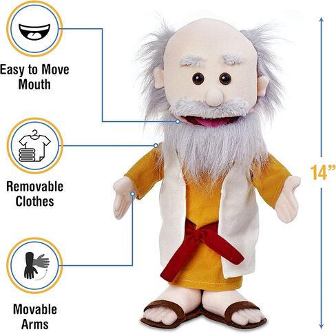 14" Moses, Bible Character, Hand Puppet in Saudi Arabia