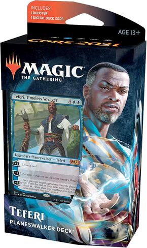 Magic: The Gathering Teferi Timeless Voyager Planeswalker Deck | Core Set 2021 (M21) | 60 Card Starter Deck in Saudi Arabia