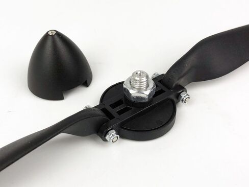 Viloga RC Folding Propeller 9×5 inch w/Spinner Size D38×H35mm, and Motor Shaft Diameter φ4.0 with Nylon Plastic Spinner for RC Plane Drone Remote Control Airplane (9×5, Shaft φ4.0) in Saudi Arabia