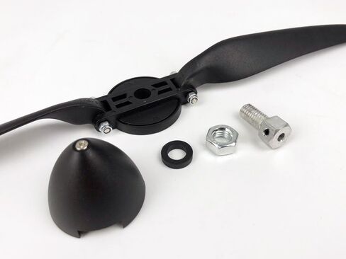 Viloga RC Folding Propeller 9×5 inch w/Spinner Size D38×H35mm, and Motor Shaft Diameter φ4.0 with Nylon Plastic Spinner for RC Plane Drone Remote Control Airplane (9×5, Shaft φ4.0) in Saudi Arabia