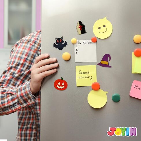 JOYIN 12 Pcs Halloween Craft Kid Wooden Magnet Creativity Arts & Crafts Painting Kit, DIY Halloween Painting Craft for Kids Halloween Party Supplies, Birthday Parties and Toddler Crafts in Saudi Arabia