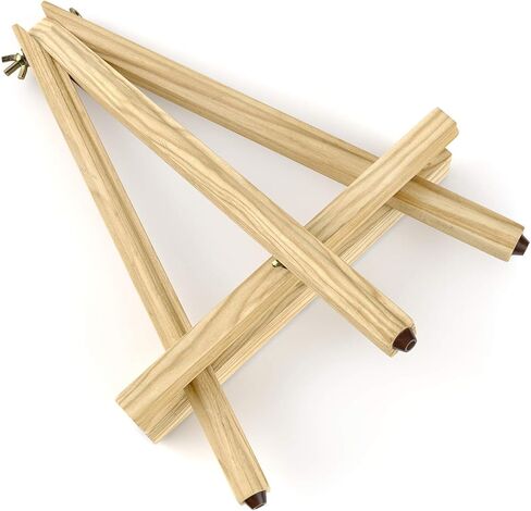 ARTEZA Tripod Easel, Pack of 6, 12 Inches, Natural Pine Wood Finish with Non-Slip Legs, Art Supplies for Displaying Small to Medium Canvases in Saudi Arabia
