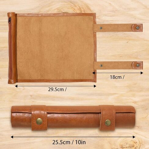 لوهوي صينية حامل النرد من جلد البولي يوريثين مع سحاب قابلة للطي من قطعتين لملحقات العاب النرد (بني وارجواني) in Kuwait