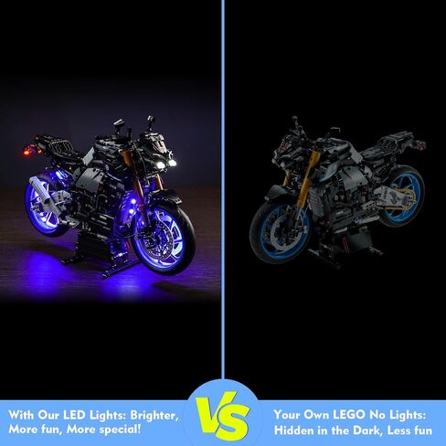 LED Light Kit for Lego Yamaha MT-10 SP 42159, 2023 Upgraded Creative Lighting Set Accessories Compatible with Lego 42159 Building Set (Lights Only, No Models) in Kuwait