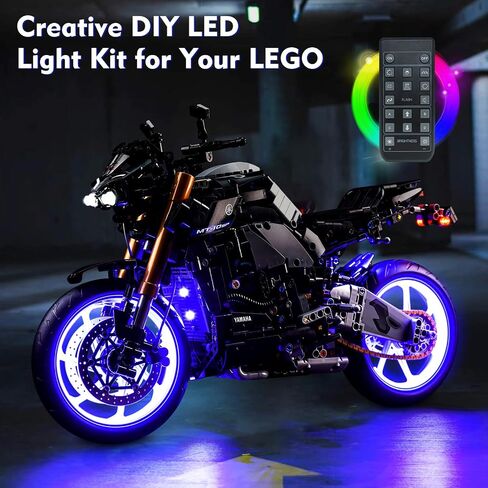 LED Light Kit for Lego Yamaha MT-10 SP 42159, 2023 Upgraded Creative Lighting Set Accessories Compatible with Lego 42159 Building Set (Lights Only, No Models) in Kuwait