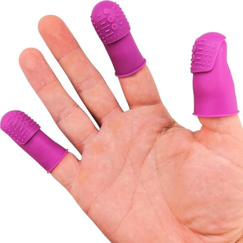 Comfortable Soft Thimble | THIK-Grip Edition | Small (1) - Medium (1) - Large (1) | Set of Large Sturdy Sewing Needles with Holder (1) in Saudi Arabia