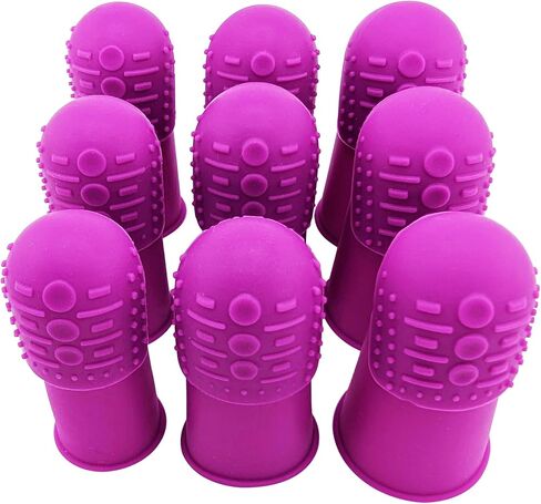 Comfortable Soft Thimble | THIK-Grip Edition | Small (1) - Medium (1) - Large (1) | Set of Large Sturdy Sewing Needles with Holder (1) in Saudi Arabia