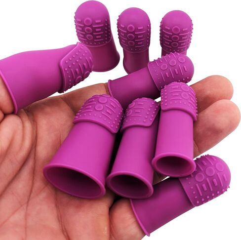 Comfortable Soft Thimble | THIK-Grip Edition | Small (1) - Medium (1) - Large (1) | Set of Large Sturdy Sewing Needles with Holder (1) in Saudi Arabia