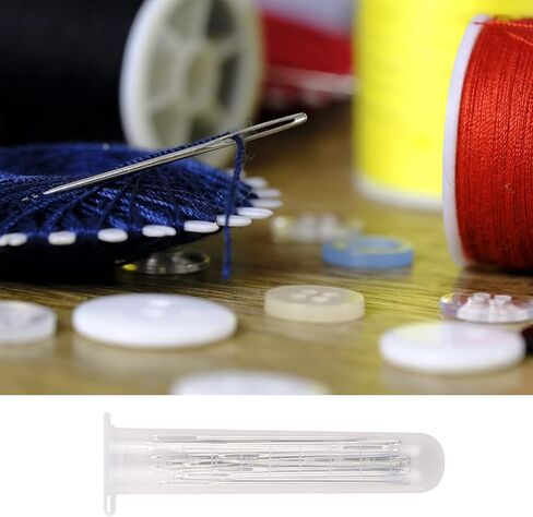35 Pcs Large Eye Hand Sewing Needles, Assorted Sizes Stitching Needles for Hand Sewing Sharp Embroidery Needles with Storage Case in Kuwait
