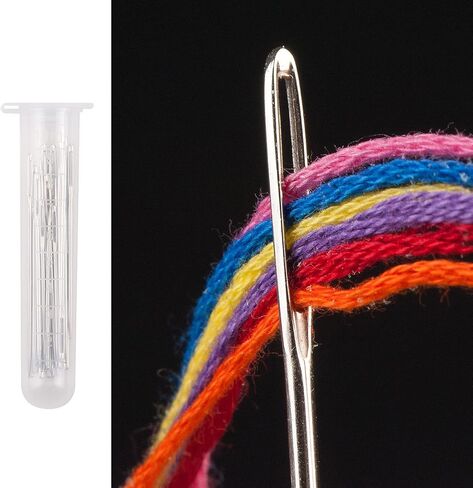 35 Pcs Large Eye Hand Sewing Needles, Assorted Sizes Stitching Needles for Hand Sewing Sharp Embroidery Needles with Storage Case in Kuwait