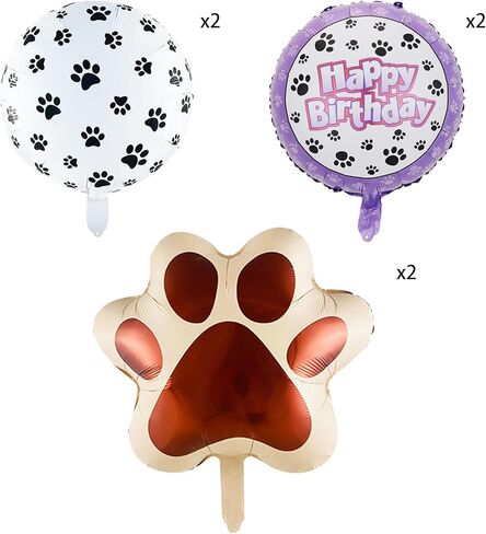بالونات حفلات الكلاب، بالونات على شكل مخالب القهوة للكلاب الأليفة، مستلزمات تزيين حفلات أعياد الميلاد للأطفال in Kuwait