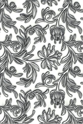 Sizzix 3-D Texture Fades Embossing Folder-Mini Botanical by Tim Holtz, 665631, Multicolor in Saudi Arabia