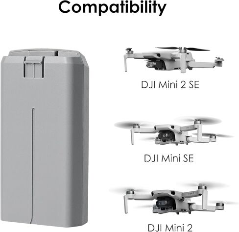 KUWATA Newly Upgraded Intelligent Flight Battery for DJI Mini 2 SE/Mini 2/ Mini SE, 2400mAh Drone Replacement Battery Can Be Charged at Full-Speed with The Official DJI 18W & 30W Charger in Kuwait