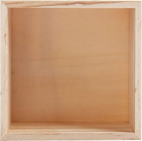 CALPALMY (8 عبوات من صندوق خشبي غير مكتمل، 4 × 4 × 2.3 صناديق خشبية صغيرة للحرف اليدوية، ديكور منزلي ريفي، وقطع مركزية خشبية للطاولات in Saudi Arabia