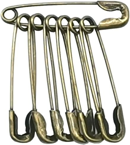 500 Pieces Safety Pins 20mm Small Sewing Pins Metal Mini Safety Pins for Home Office Art Craft Jewelry Making (XBZ/Black) in Kuwait