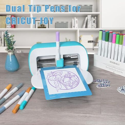 أقلام DOOHALO ذات النقاط الدقيقة لأقلام Cricut Joy ذات الرأس المزدوج مع 0.4 طرف 1.0 طرف 48 عبوة لكل مجموعة لكتابة ملحقات الرسم للحرف الفنية in Kuwait