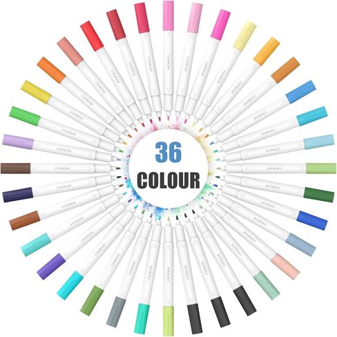 أقلام DOOHALO ذات النقاط الدقيقة لأقلام Cricut Joy ذات الرأس المزدوج مع 0.4 طرف 1.0 طرف 48 عبوة لكل مجموعة لكتابة ملحقات الرسم للحرف الفنية in Kuwait