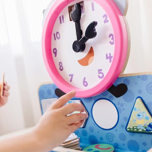 Melissa & Doug Blue's Clues & You! Wooden Tickety Tock Magnetic Clock (31 Pieces) in Saudi Arabia