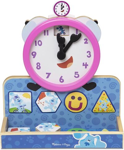 Melissa & Doug Blue's Clues & You! Wooden Tickety Tock Magnetic Clock (31 Pieces) in Saudi Arabia