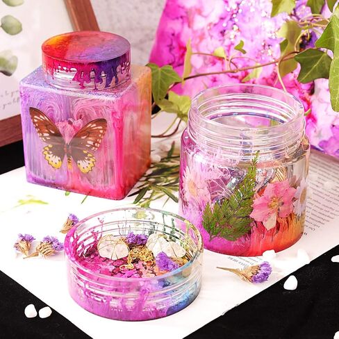 Alcohol Ink Set Epoxy Resin Dye- LET'S RESIN Vibrant Colors Alcohol Ink for Epoxy Resin, Concentrated Alcohol Based Resin Ink for Tumblers,Epoxy Resin Molds,Alcohol Inks Art (Each 0.35oz x 18 Bottle) in Kuwait