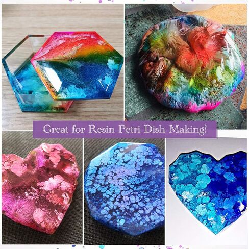 Alcohol Ink Set Epoxy Resin Dye- LET'S RESIN Vibrant Colors Alcohol Ink for Epoxy Resin, Concentrated Alcohol Based Resin Ink for Tumblers,Epoxy Resin Molds,Alcohol Inks Art (Each 0.35oz x 18 Bottle) in Kuwait
