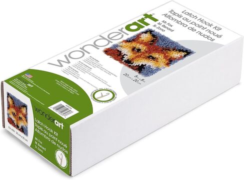Wonderart Butterfly Latch Hook Kit, 8" X 8" in Saudi Arabia