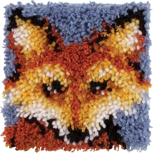 Wonderart Butterfly Latch Hook Kit, 8" X 8" in Saudi Arabia