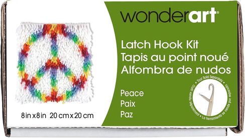 Wonderart Butterfly Latch Hook Kit, 8" X 8" in Saudi Arabia