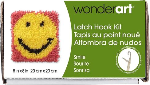 Wonderart Butterfly Latch Hook Kit, 8" X 8" in Saudi Arabia