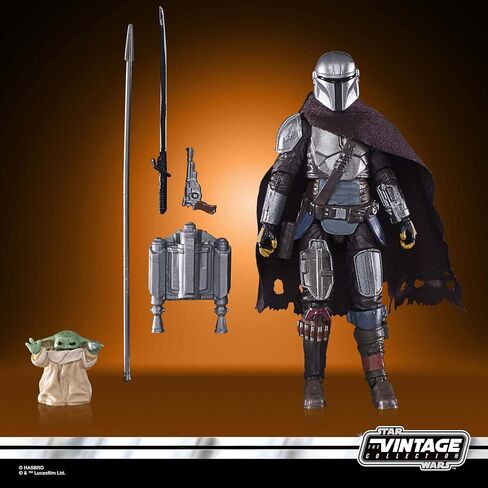 ستار وورز ذا فينتاج كوليكشن The Mandalorian's N-1 Starfighter، The Mandalorian 3.75 بوصة مركبة وشخصيات مجسمة، للأعمار من 4 سنوات فما فوق in Kuwait