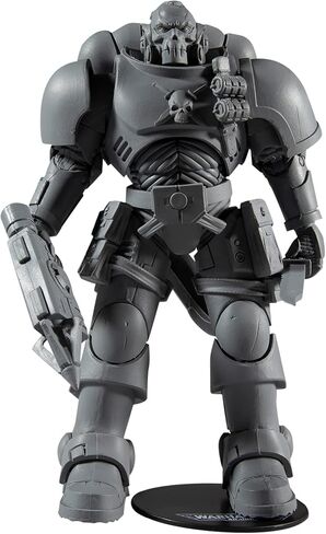ألعاب ماكفارلين Warhammer 40,000 Space Marine Reiver (مقاومة للفنانين) مع قاذفة العنب وقاعدة مجسمة مقاس 7 بوصات in Saudi Arabia