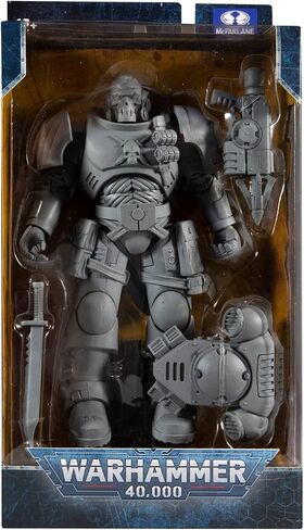 ألعاب ماكفارلين Warhammer 40,000 Space Marine Reiver (مقاومة للفنانين) مع قاذفة العنب وقاعدة مجسمة مقاس 7 بوصات in Saudi Arabia