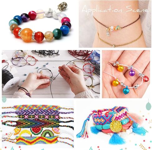 40 Rolls 40 Colors 0.8 mm Nylon Beading String Braided Chinese Knotting Cord Bracelet String Nylon Cord Blinds Nylon Thread for Macrame Friendship Bracelets Jewelry Making DIY Crafts, 1968 Yard Total in Saudi Arabia