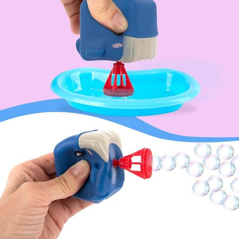 ArtCreativity Bubble Blowing Animals for Kids - Set of 3 - Animal Bubble Toys with 2 Bottles of Bubble Solution and Dipping Tray - Aquatic Party Favors for Kids - Under The Sea Party Supplies in Saudi Arabia