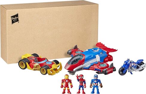 مجسم Marvel Super Hero Adventures وJetquars Multipack، 3 شخصيات مجسمة و3 مركبات، ألعاب 5 بوصات للأطفال من سن 3 سنوات فما فوق (حصريًا لأمازون) in Saudi Arabia