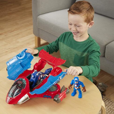 مجسم Marvel Super Hero Adventures وJetquars Multipack، 3 شخصيات مجسمة و3 مركبات، ألعاب 5 بوصات للأطفال من سن 3 سنوات فما فوق (حصريًا لأمازون) in Saudi Arabia