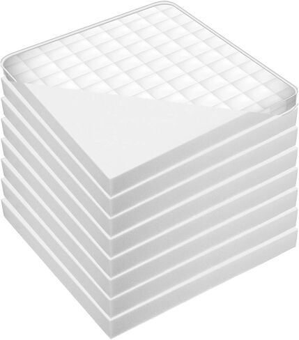 Nuenen 8 Pieces Upholstery Cushion Foam 15 x 13 x 0.8 Inch High Density Foam Craft Cushion Foam Couch Cushion Replacement for Sofa Chair Padding Support Replacement Repair in Saudi Arabia