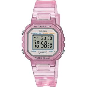 Casio Illuminator Translucent Pink Alarm Chronograph Digital Watch LA-20WHS-4A