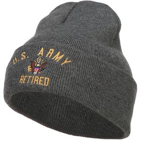 e4Hats.com US Army Retired Military Embroidered Long Beanie in Saudi Arabia