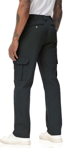 Soojun Men's Elastic Waist Relaxed Fit Stretch Cargo Pant in Kuwait