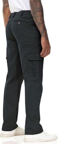 Soojun Men's Elastic Waist Relaxed Fit Stretch Cargo Pant in Kuwait