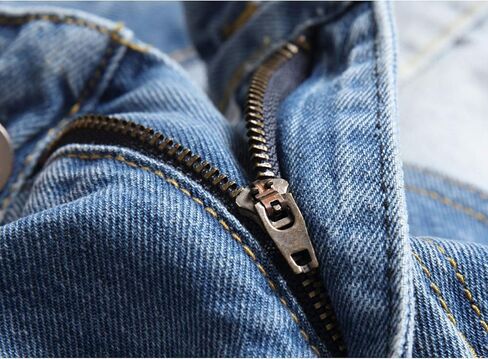 ZEESEN Ripped Jeans for Men Slim Denim Regular Fit Tapered Leg Distressed Destroyed Pants Mens Jeans with Hole in Saudi Arabia