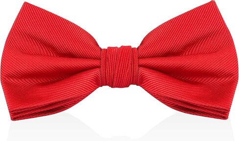 Luther Pike Seattle Bow Ties For Men - Mens Woven Pre Tied Bowties, Bowtie Tuxedo Solid Color Formal Bow Tie for Costume in Kuwait